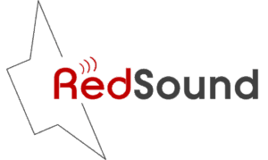 RedSound Logo Featuring Loudspeaker